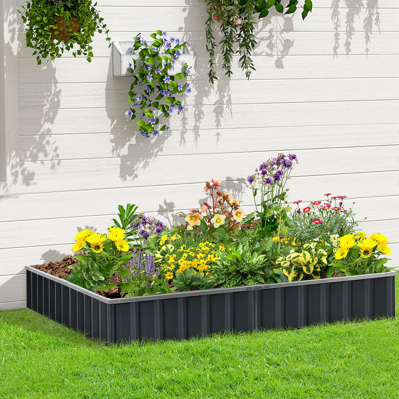 Raised Garden Bed Large Steel Planter Box No Bottom 258cmx90cm