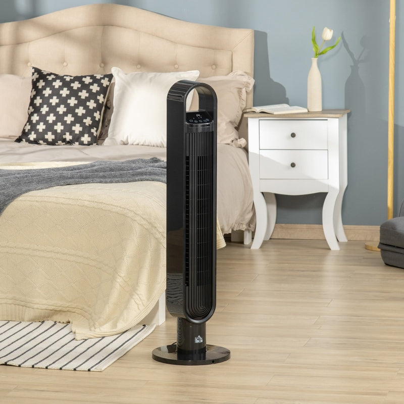 39 Tower Fan Cooling For Bedroom With Oscillating, Black