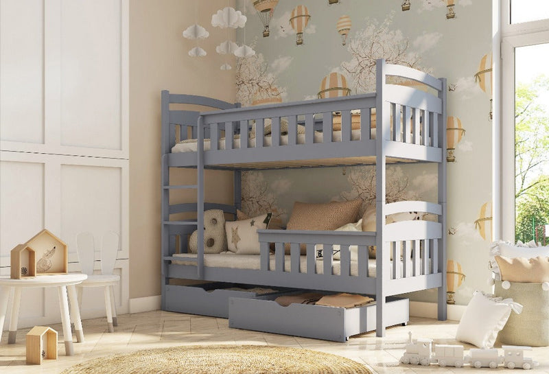 Wooden Bunk Bed Harry with Storage