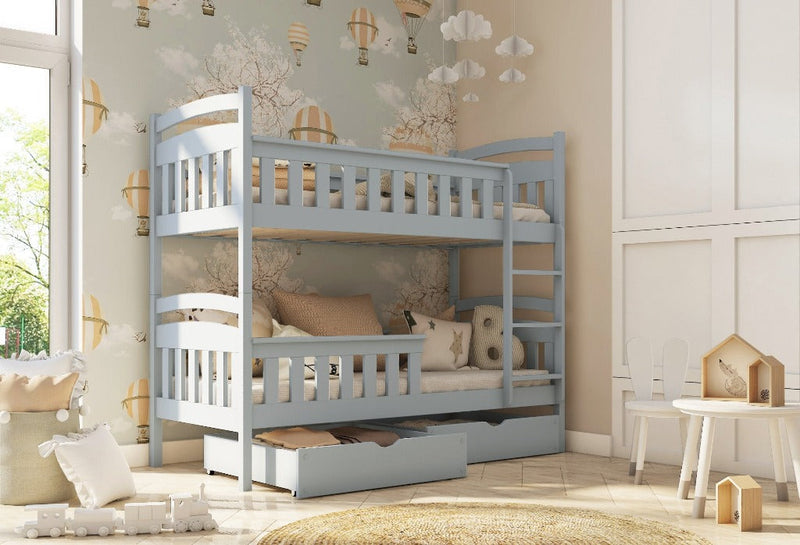 Wooden Bunk Bed Harry with Storage