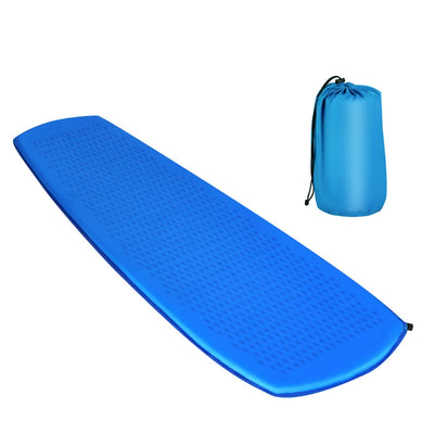 Self Inflating Camping Mat with Inflatable Sponge for Backpacking-Blue