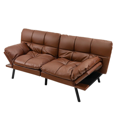 2 Seater Convertible Sofa Bed with Reclining Backrest