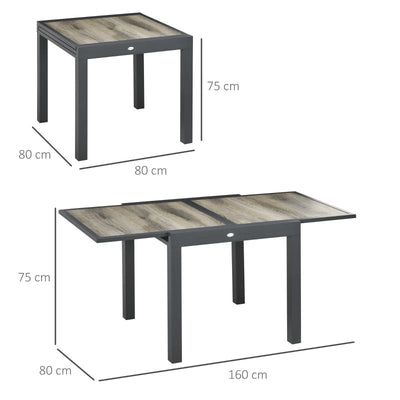 Extending Patio Dining/Coffee Table - Beige