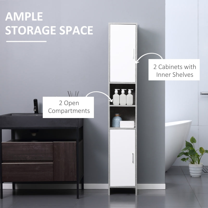 Free-standing Tall Bathroom Storage Cabinet