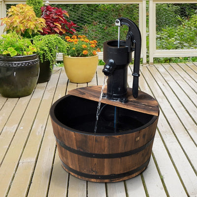 Wooden Barrel Water