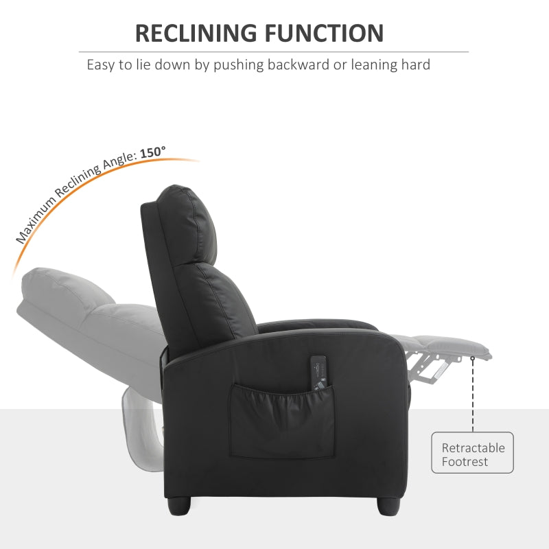 Recliner Sofa Chair PU Leather Massage Armcair