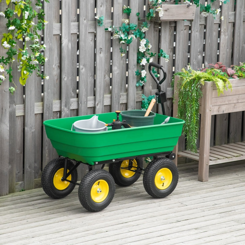 125 Litre Large Garden Cart , Green