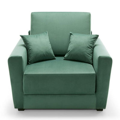 Bristol Velvet Single Sofa bed - Green