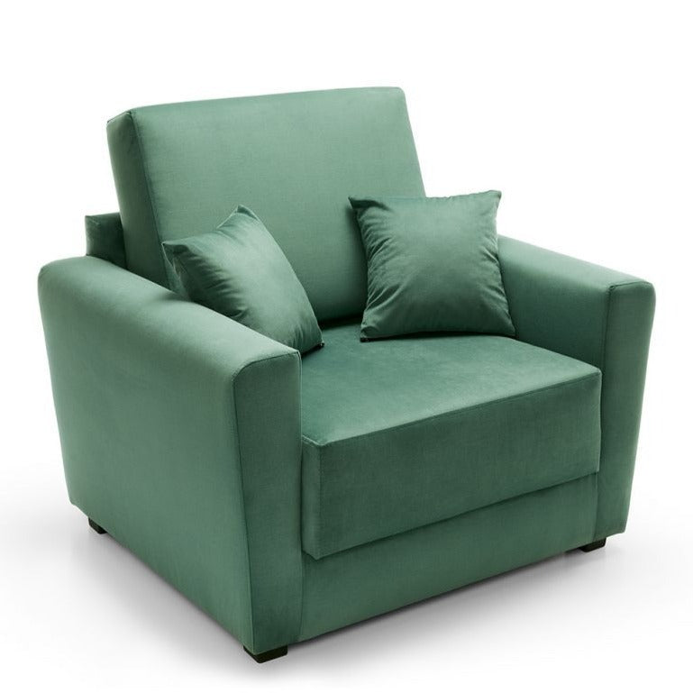 Bristol Velvet Single Sofa bed - Green