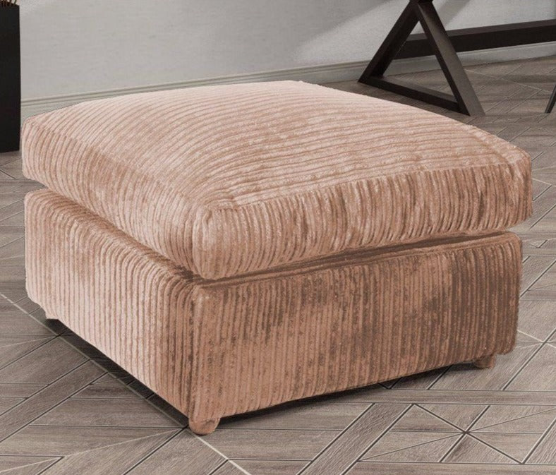 Hannah Jumbo Cord Footstool/ Pouffe