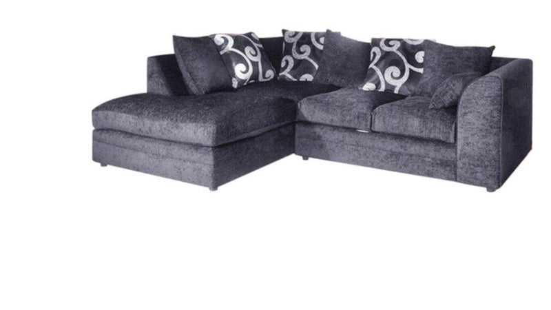 Zina Chenille Fabric Corner Sofa