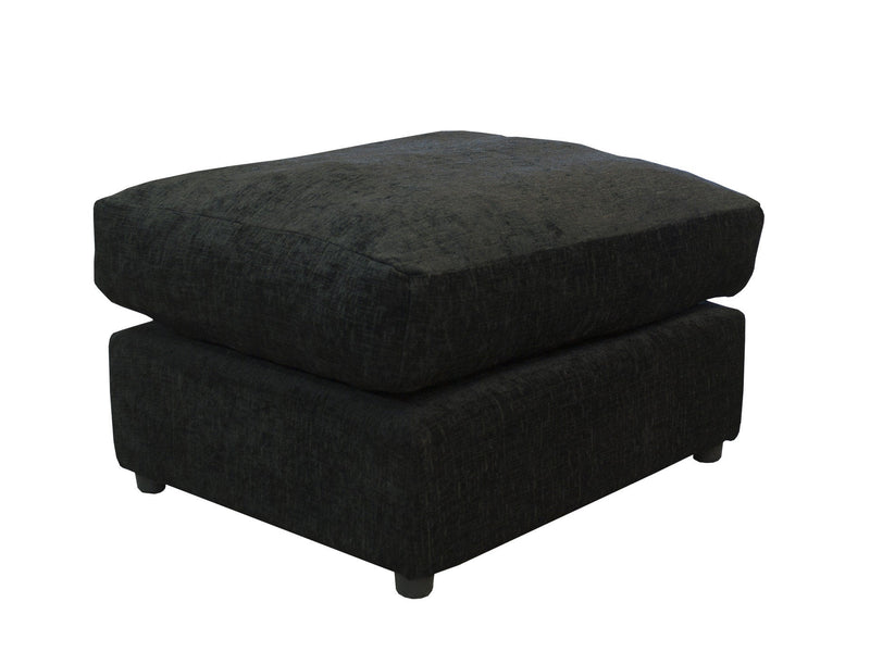 Zina Chenille Fabric Footstool/ Pouffe