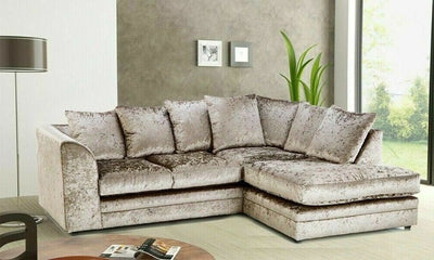 Dylan Crushed Velvet Corner sofa set