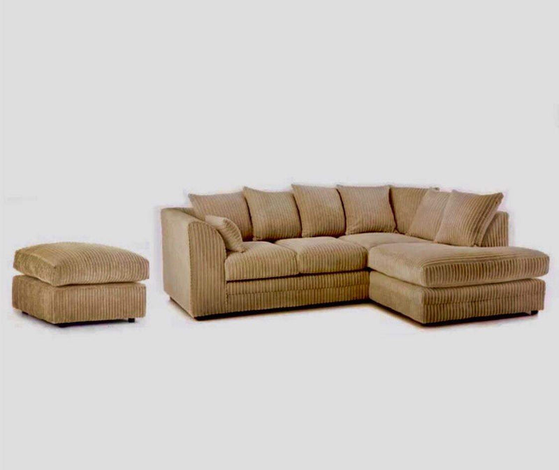 Desmond Jumbo Cord Corner Sofa Set 6 Colour