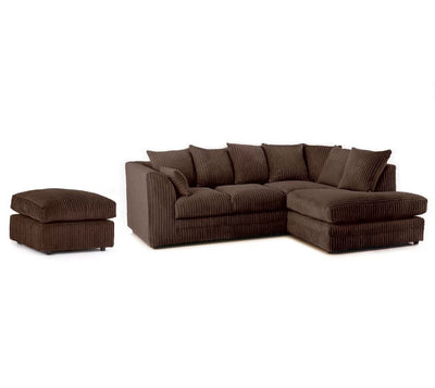 Desmond Jumbo Cord Corner Sofa Set 6 Colour