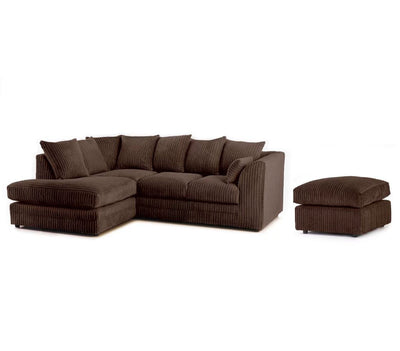 Desmond Jumbo Cord Corner Sofa Set 6 Colour