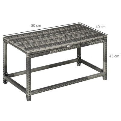 Outdoor Coffee Table- Mixed Grey