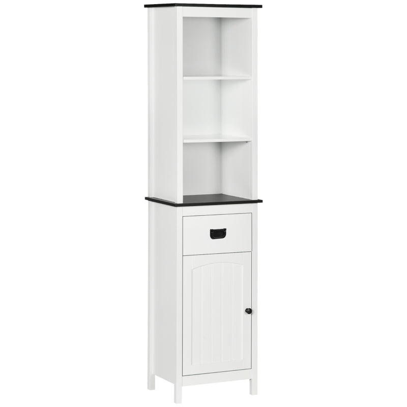 Tall Bathroom Cabinet, White