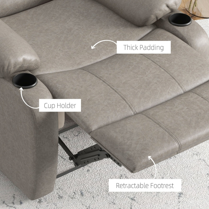 Microfibre Recliner Armchair