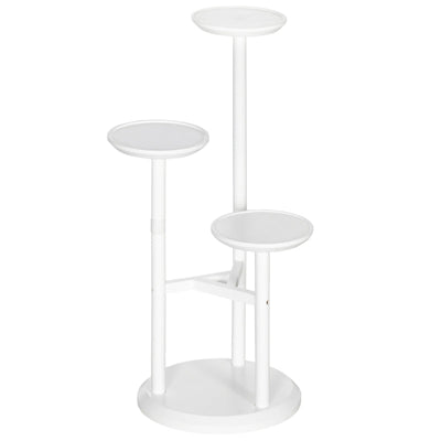 3-Tier Plant Stand, Shelf Rack, - White