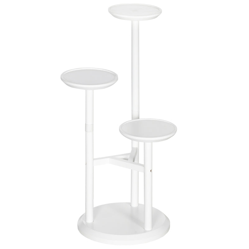 3-Tier Plant Stand, Shelf Rack, - White