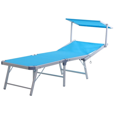 Garden Foldable Lounger- Blue