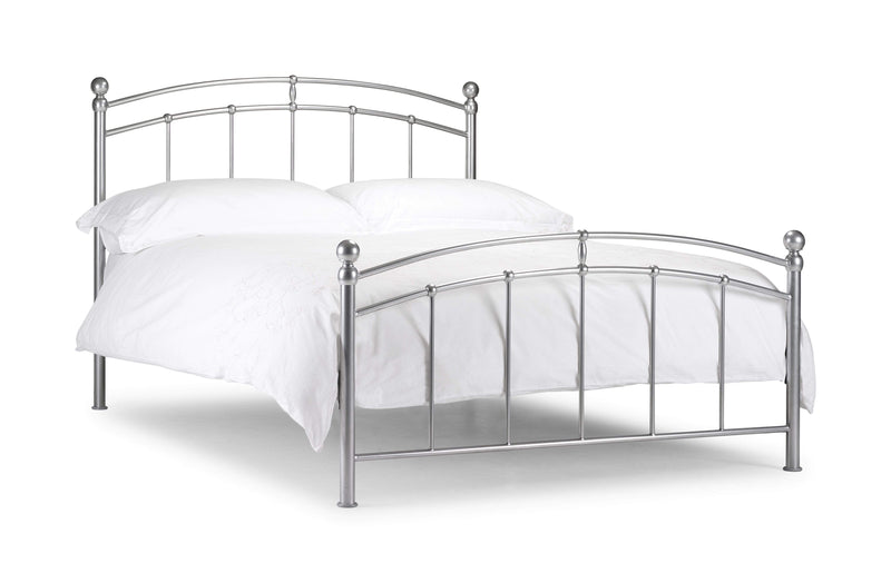 Chatsworth Bed Metal Bed - Bright Aluminium