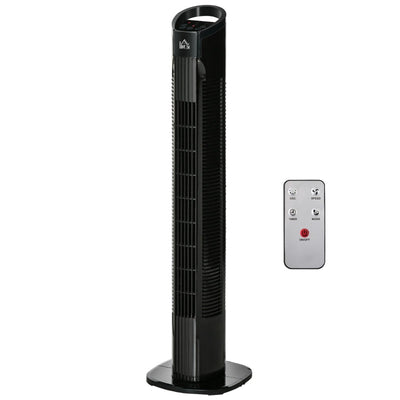 Freestanding Tower Fan Black