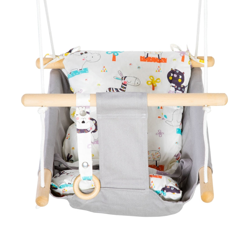 Kids Hammock Chair, Baby Relax Hanging Swing- Grey