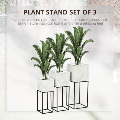 Metal Plant Stand Set Of 3 With Legs