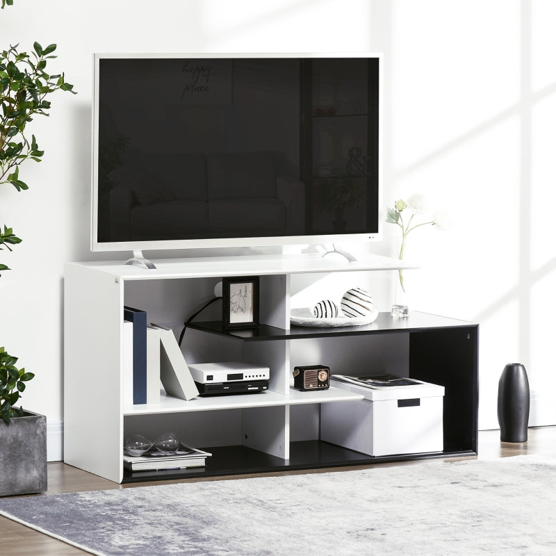 120CM TV Stand Cabinet For TVs Up To 55, Black White