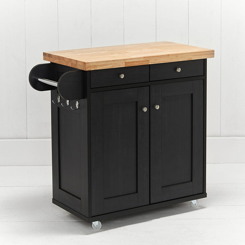 Portland Kitchen Island Black