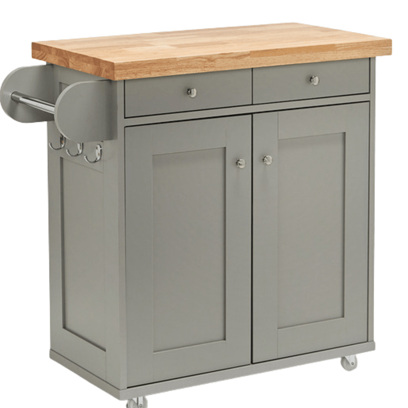 Portland Kitchen Island Grey