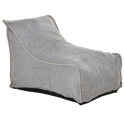 Large Boxy Beanie Chair - Grey