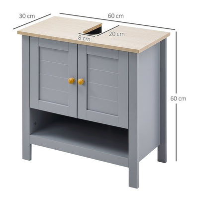 Bathroom Under Sink Cabinet Vanity Unit With Adjustable Shelf Space Saver