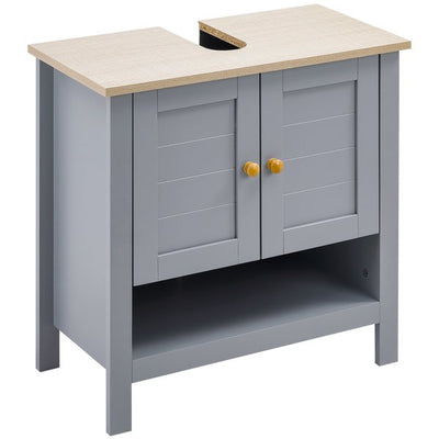 Bathroom Under Sink Cabinet Vanity Unit With Adjustable Shelf Space Saver