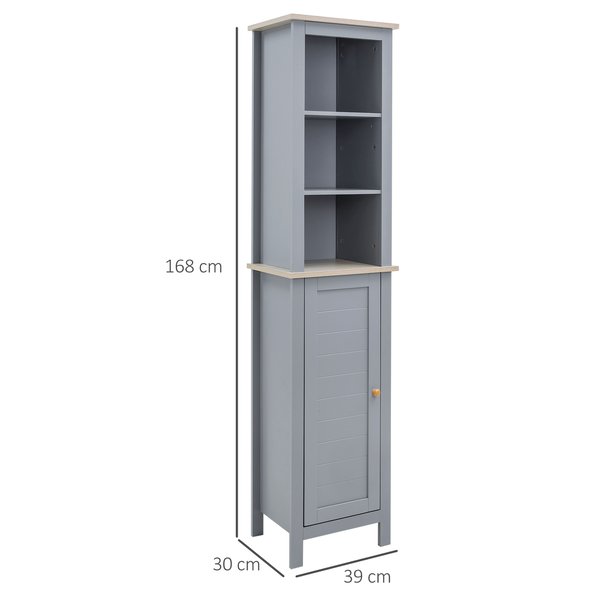 Freestanding Bathroom Storage Cabinet Space Saver W/ Adjustable Shelf Cupboard