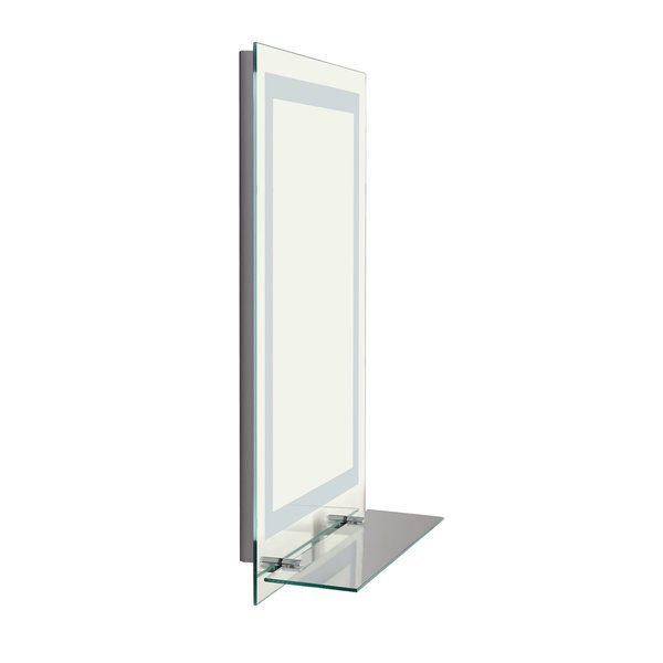 Glass Illuminated LED Edge Tall Bathroom Mirror  70L x 50W x 2.7Dcm. - Silver