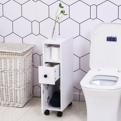 Cajones de baño compactos de aglomerado blanco