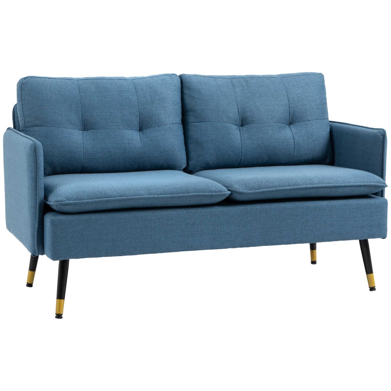 2 Seater Sofas For Living Room, Dark Blue