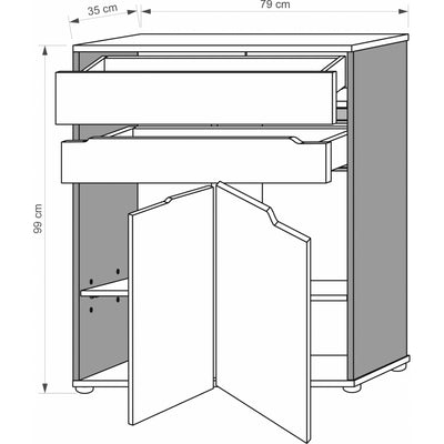 Volpiano 01 Sideboard Cabinet