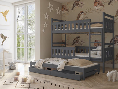 Kors Bunk Bed with Trundle and Storage