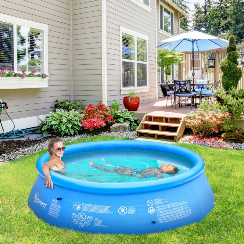 Inflatable Swimming Pool Family-Sized , Blue