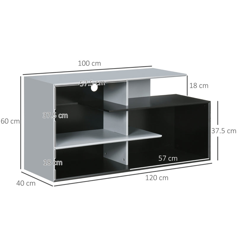 120CM TV Stand Cabinet For TVs Up To 55 , Black Grey