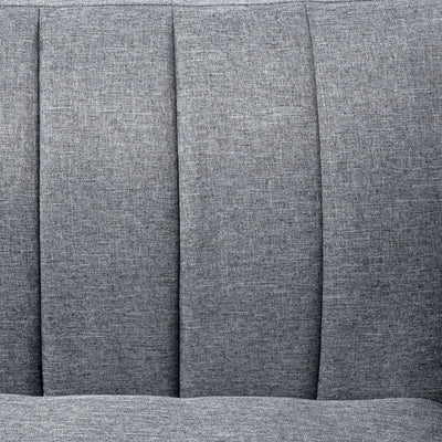 Two-Seater Sofa Bed, With Split Back - Grey