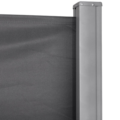 Retractable Side Awning Screen Fence Patio Garden Wall Balcony - Grey