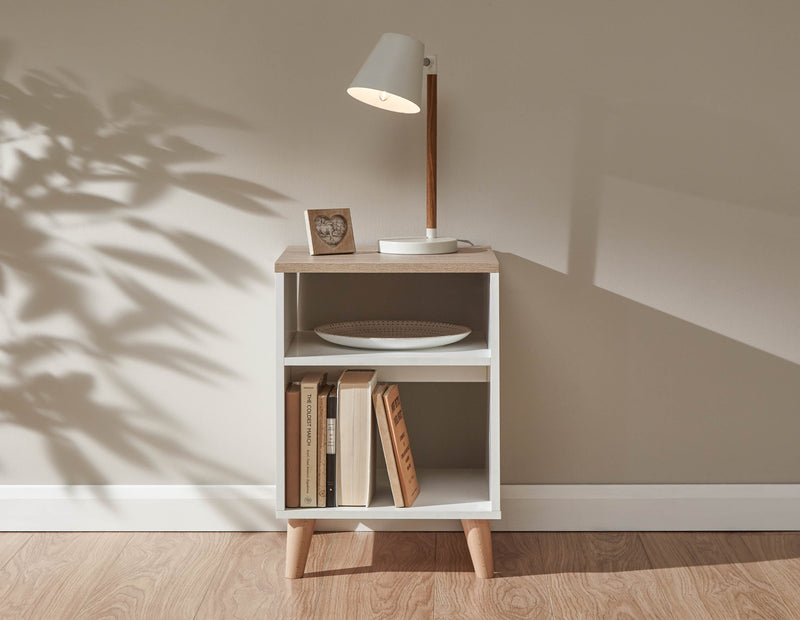 Alma Lamp Table White/Oak - GFW