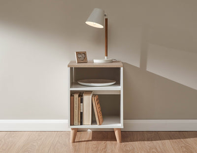 Alma Lamp Table White/Oak - GFW