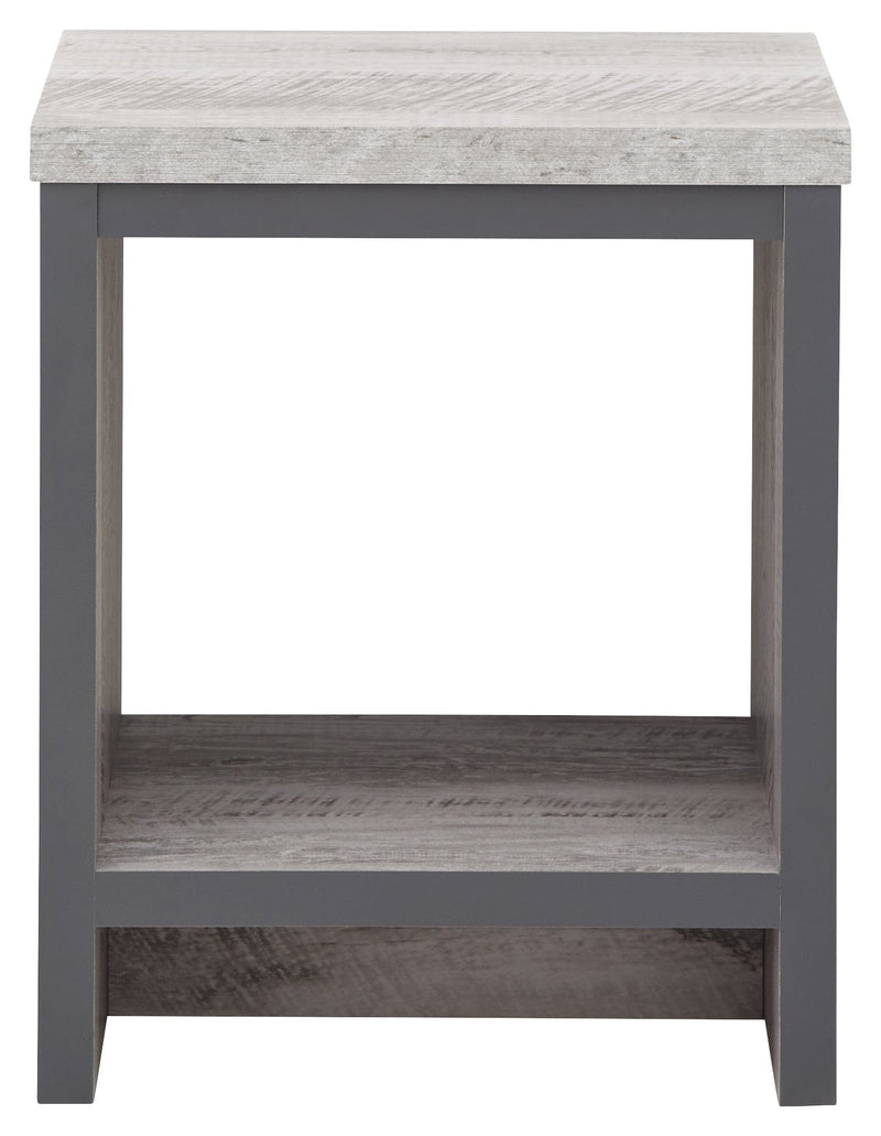 Boston Simple Lamp Table Grey