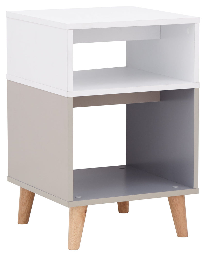 Delta Lamp Table White/Grey Multi